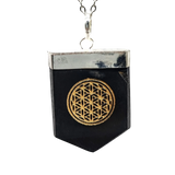 Necklace -Shungite -Flower of Life