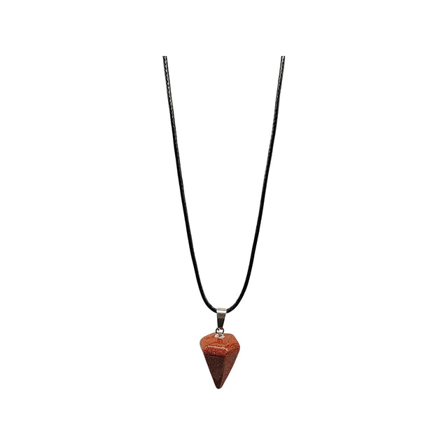 Necklace -Small Cone Pendant -Gold River