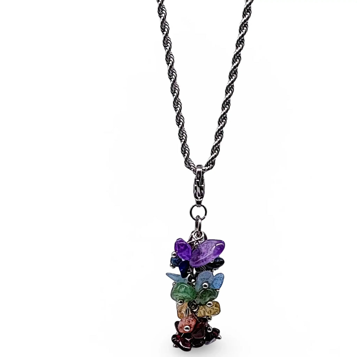 Necklace -7 Chakras Fusion Grappe