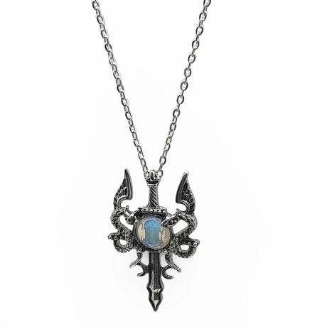 Necklace - Dragon Sword - Opalite