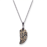 Necklace -Gemstone -Angel Wings -Dalmatien Jasper