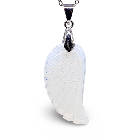 Necklace - Gemstone - Angel Wings - Opalite
