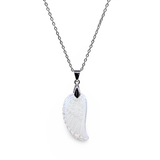 Necklace - Gemstone - Angel Wings - Opalite