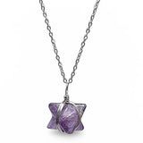 Necklace - Merkaba Star - Amethyst