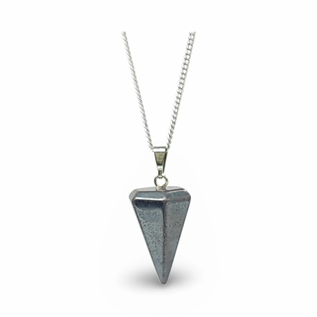 Necklace -Small Cone -Hematite
