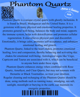 Descriptive Cards - Precious Stones & Crystals - Green Phantom Quartz