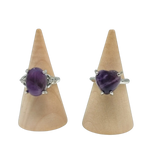 Ring - Amethyst - Multi Shape Choice - Size 6-10 6 Oval Rond