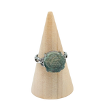 Ring -Fluorite -Flower -Adjustable