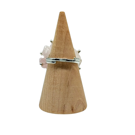 Ring -Rose Quartz -Adjustable