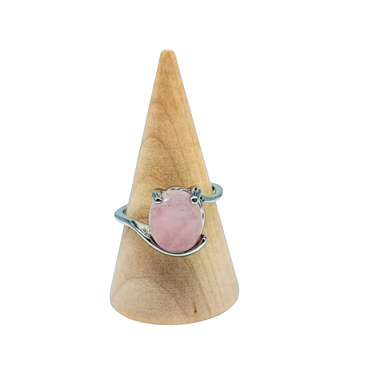 Ring - Rose Quartz - Multi Shape Choice - Size 6-10 Rond - Oval