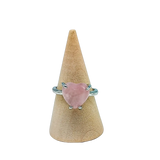 Ring - Rose Quartz - Multi Shape Choice - Size 6-10 Heart