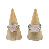 Ring - Rose Quartz - Multi Shape Choice - Size 6-10
