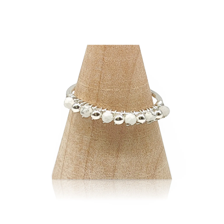 Ring -925 Sterling Silver -Natural Stone -Adjustable Howlite