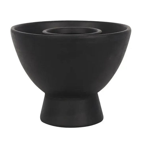 Smudging - Terracotta Bowl - Black Pentagram