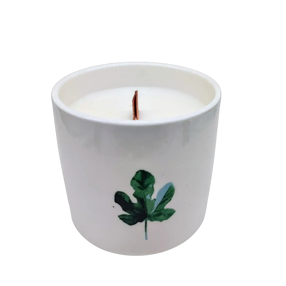 Scented Soy Candle - Botanical Garden - Lemon Honeysuckle Green Leaf 1