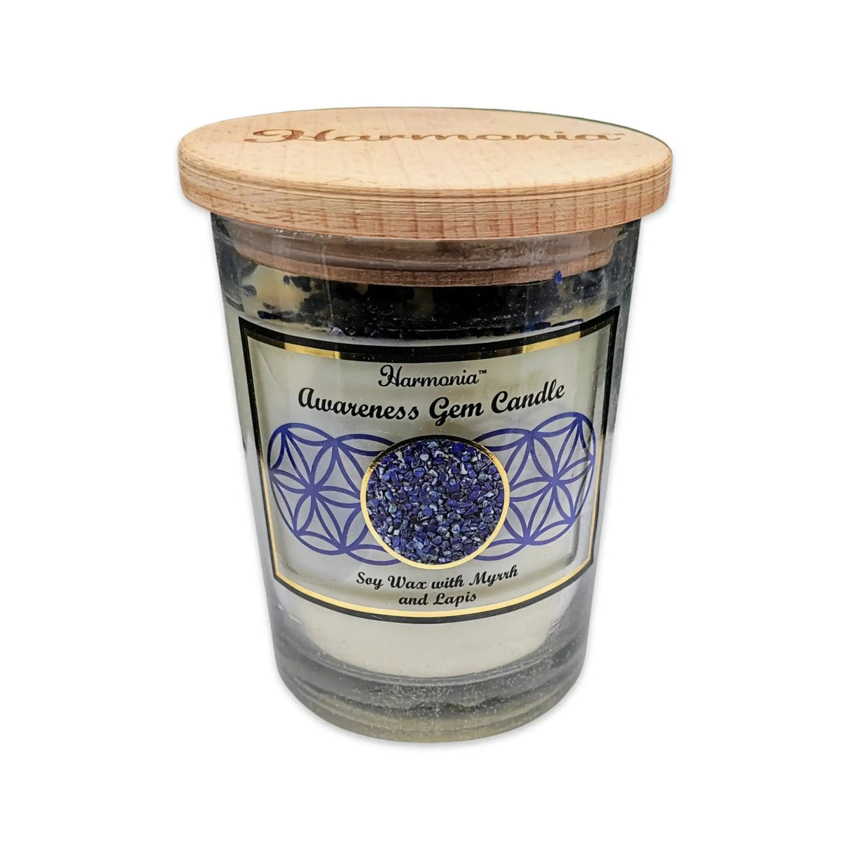 Soy Candle -Harmonia Awareness -Myrrh & Lapis Lazuli -9oz