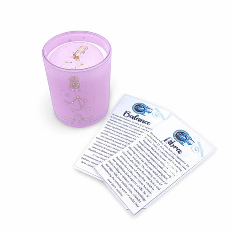 Soy Candle - Zodiac Candle Signs Set Libra Zodiac Candle Scent: Violet