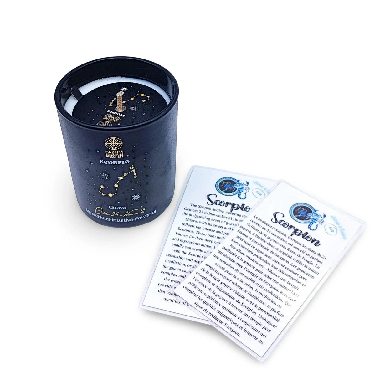 Soy Candle - Zodiac Candle Signs Set Scorpio Zodiac Candle Scent: Guava