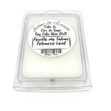 Soy -Scented Wax Melts Tart Cube Tobacco Leaf