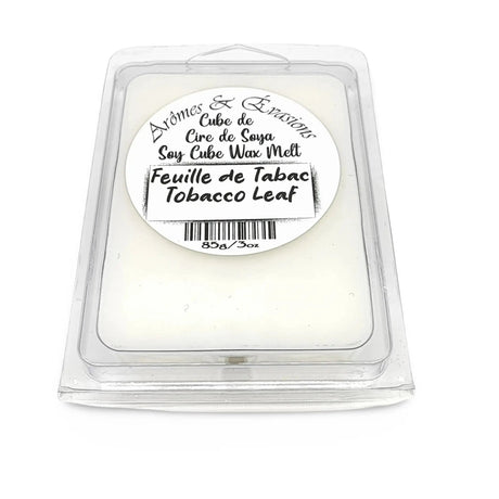 Soy -Scented Wax Melts Tart Cube Tobacco Leaf