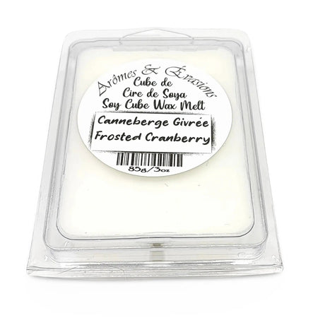 Soy -Scented Wax Melts Tart Cube Frosted Cranberry