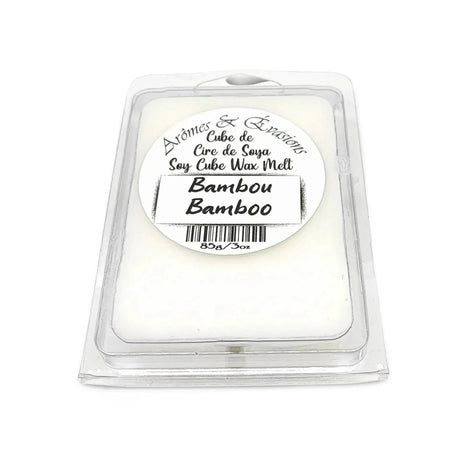 Soy -Scented Wax Melts Tart Cube Bamboo