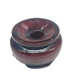 Sphere -Stand with no Legs -Burgundy Wood -1.5" Dia