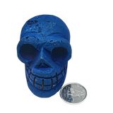 Stone -Skull -Quartz Electroplate Natural -Druzy -Geode