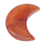 Stone - Natural Carnelian - Sculpture - Moon