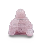Stone - Natural Rose Quartz - Sculpture -Buddha