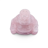 Stone - Natural Rose Quartz - Sculpture -Buddha