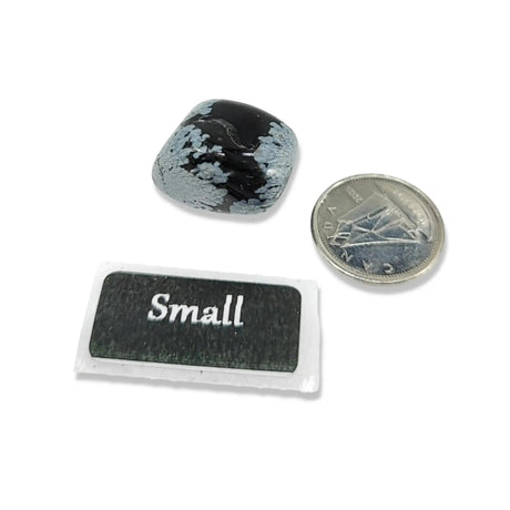 Stone - Snowflake Obsidian - Tumbled Small: 5g-9g