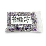 Stone - Tumbled Chips - Amethyst - 3 to 5mm 100 g