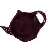 Teaware -Saucer -Tea Bag or Infuser Burgundy