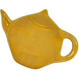 Teaware -Saucer -Tea Bag or Infuser Yellow Mustard