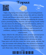 Descriptive Cards - Precious Stones & Crystals - Topaz