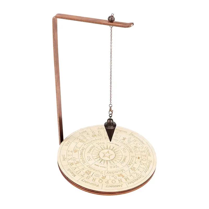 Pendulum - Hanging Pendulum Board - Ouija & Zodiac - Wheat