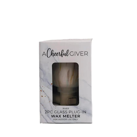 Diffuser - Electric Oil & Wax Cube Burner - River Glass - Plug-In