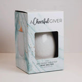 Diffuser - Electric Oil & Wax Cube Burner - Marble Glass - Tabletop