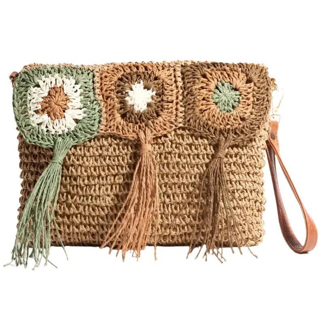 Clothing & Accessories - Intricate Fringe Braided Hand Bag