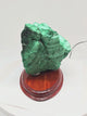 Pierre - Spécimen de malachite naturelle sur présentoir en bois - 3,8 kg