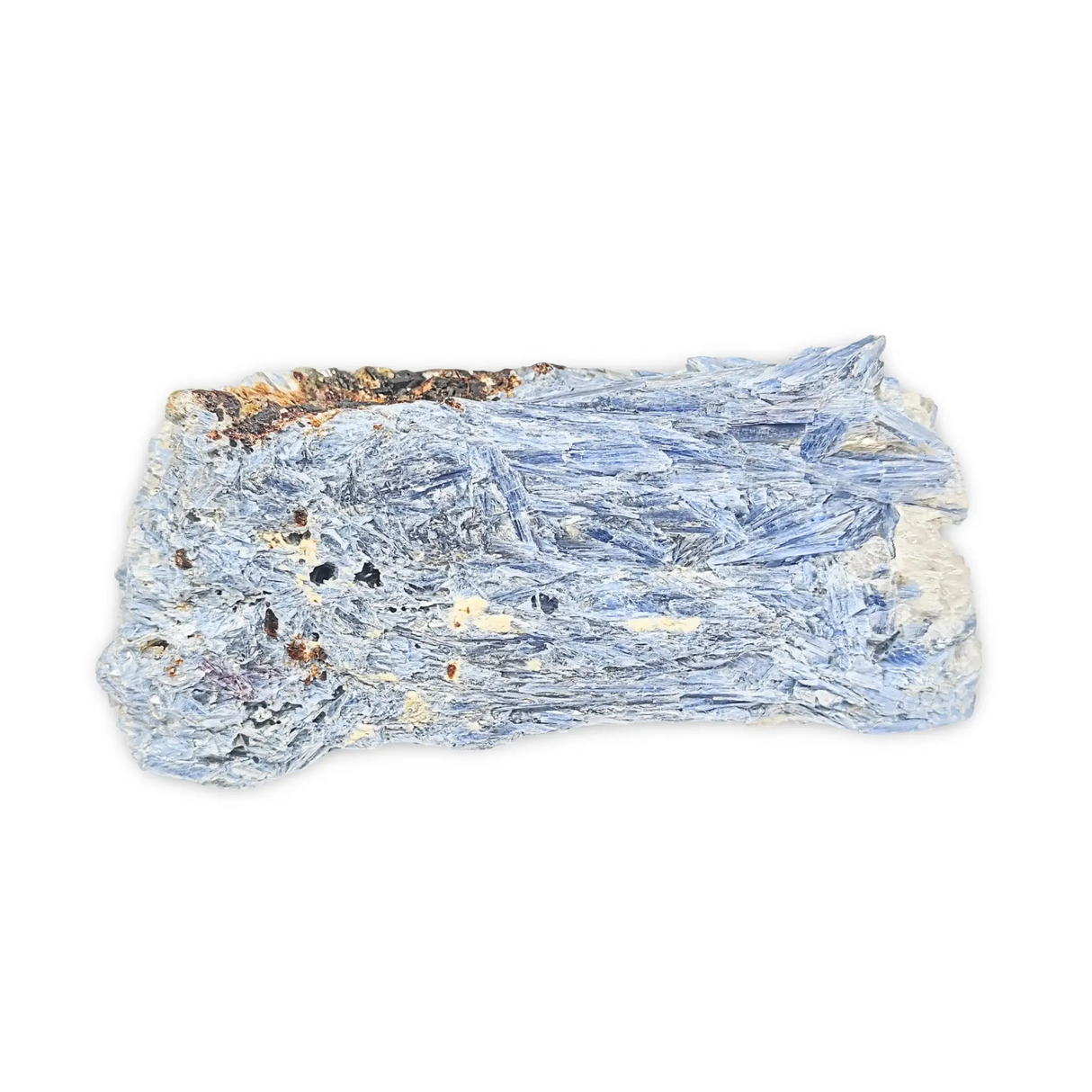 Natural kyanite specimen by Pür Sérénité, rough blue-gray rock, 9 inches long, 2330g