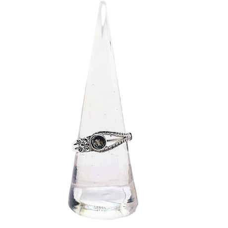 Ring - Flower with Gemstone