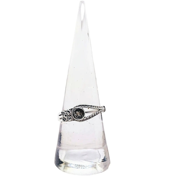 Ring - Flower with Gemstone