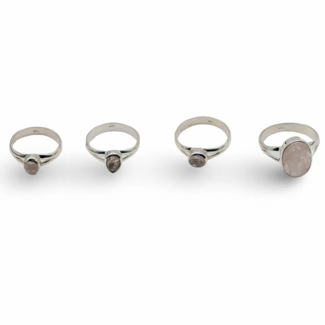 Ring - 925 Sterling Silver - Morganite