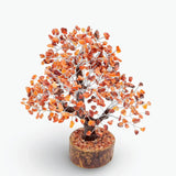 Home Decor - Gem Tree - Carnelian - 10"H - 500 Beads