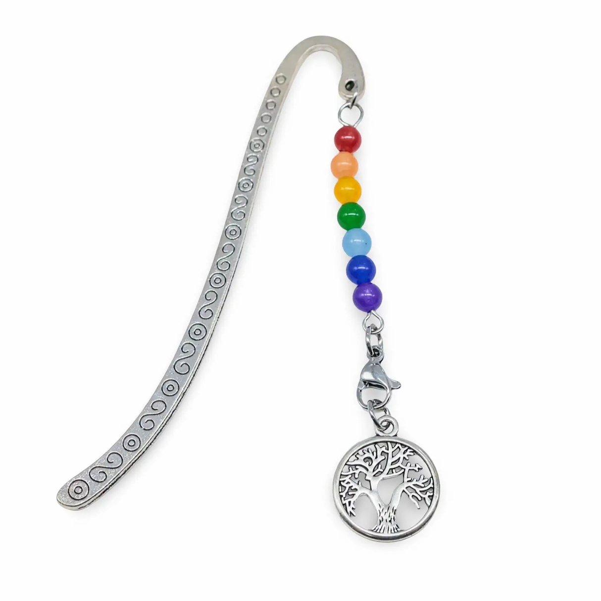 Bookmarks - Natural Malaysia Jade Bead - Alloy Hook Style Tree of Life