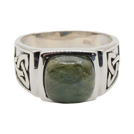 Ring - 925 Sterling Silver - For Men - Labradorite