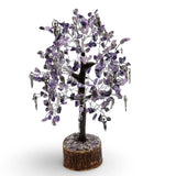 Home Decor - Gem Tree - Amethyst & Goddess - 8.5"H - 300 Beads