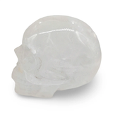 Skull sculpture in clear quartz, 3.5 inches, by Pür Sérénité.